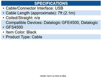 Datalogic 90A052324 USB Data Transfer Cable 6.56 ft USB Data Transfer Cable