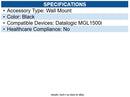 Datalogic 90ACC0382 Wall Mount for Bar Code Scanner - Black