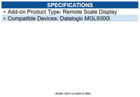 Datalogic 90ACC0505 ACC,BLK, REM DSP,US/CA,S DSP,S INT,M9XX