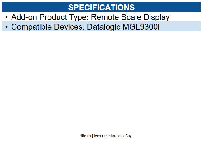 Datalogic 90ACC0488 ACCESSORY,REM DSP,US/CA,S DSP,S INT,M9XX