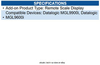 Datalogic 90ACC0522 Kit, Remote Scale Display, Metric, Black
