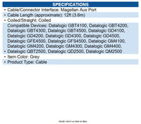 Datalogic 90G001095 Cable RS232 9P Female Coile CAB-362 3.6m