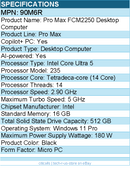 Dell 90M6R Pro Max FCM2250 Desktop Computer - Intel Core Ultra 5 235