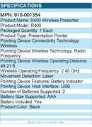 Logitech 910-001354 Wireless Presenter R400 - Laser - USB - Black