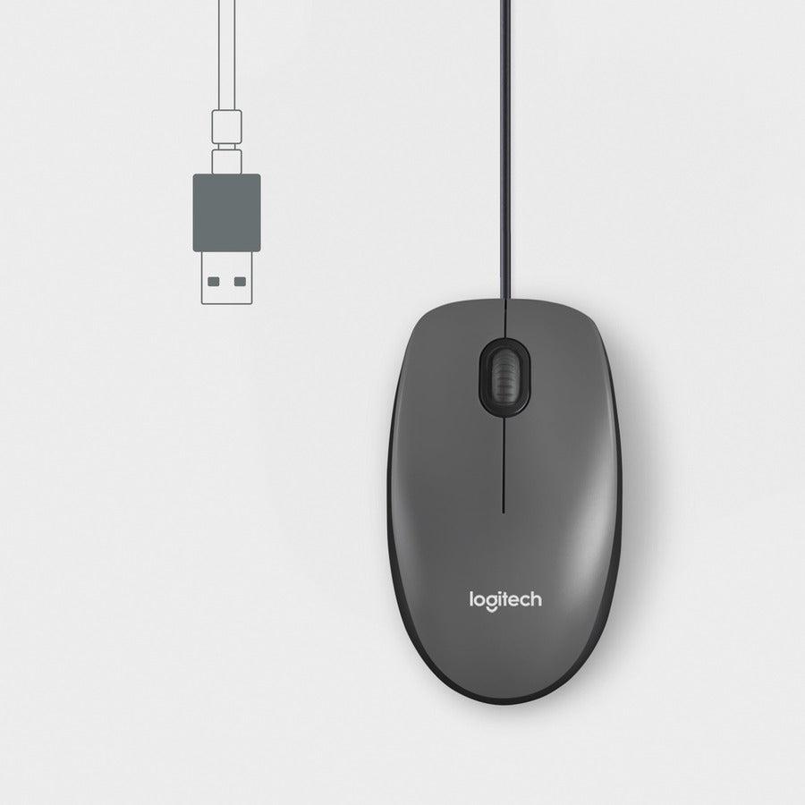 Logitech 910001601 M100 Wired USB Mouse, 3-Buttons,1000 DPI Optical Tracking