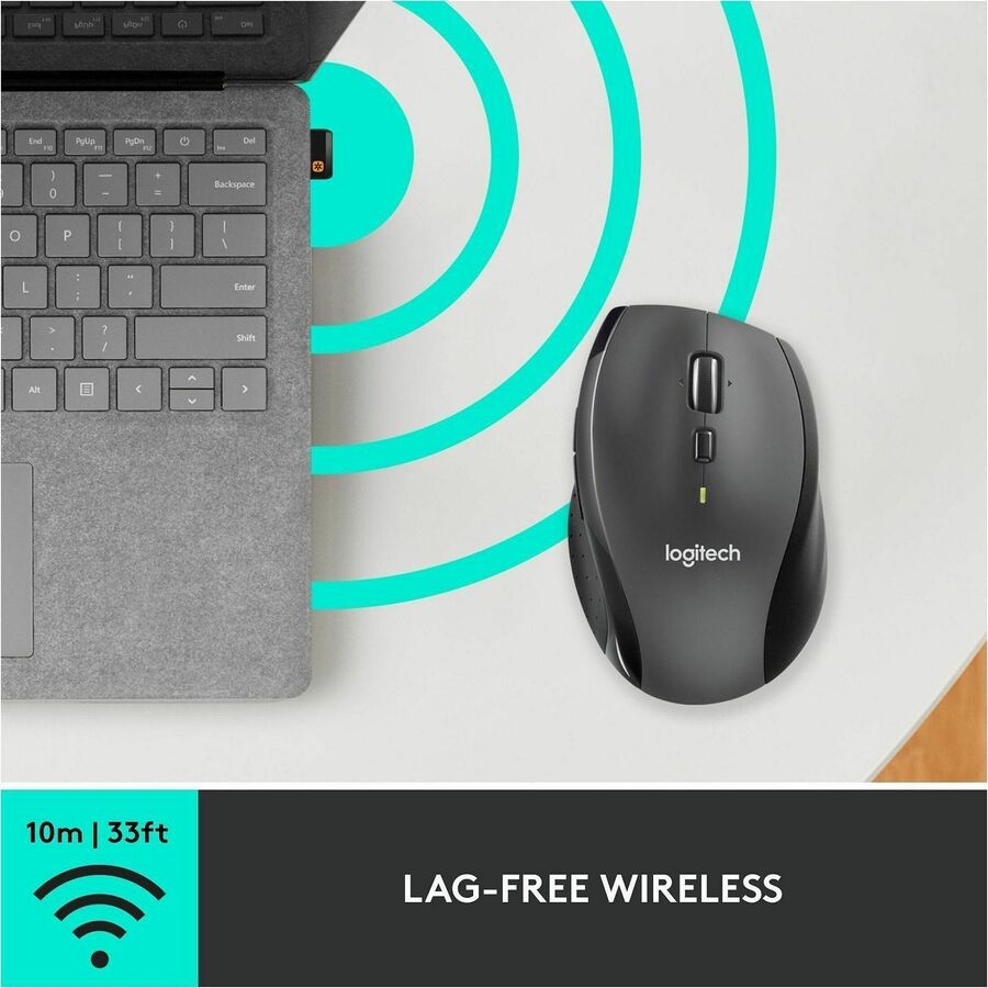Logitech 910-001935 M705 Marathon Wireless Mouse, 2.4 GHz USB Unifying Receiver
