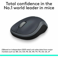 Logitech 910-002225 M185 Wireless Mouse, 2.4GHz with USB Mini Receiver