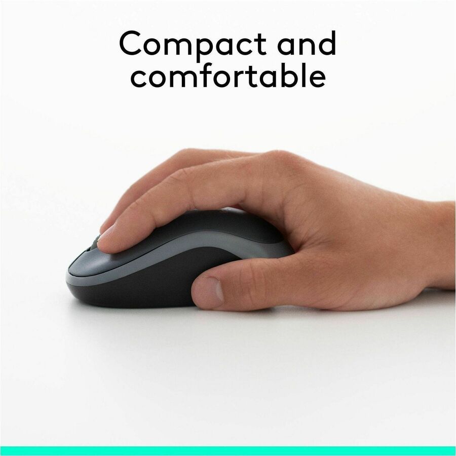 Logitech 910-002225 M185 Wireless Mouse, 2.4GHz with USB Mini Receiver