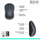 Logitech 910-002225 M185 Wireless Mouse, 2.4GHz with USB Mini Receiver