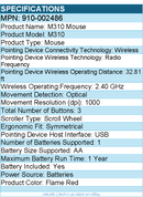 Logitech 910-002486 M310 Wireless Mouse, 2.4 GHz with USB Nano Receiver