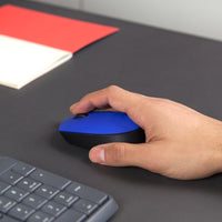 Logitech 910-004800 M170 Wireless Mouse - Optical - USB 2.0 - 1000 dp - Blue