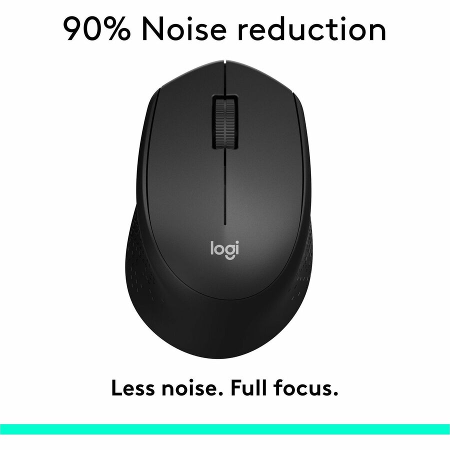 Logitech 910-004905 M330 SILENT PLUS Wireless Mouse, 2.4GHz w USB Receiver