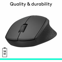 Logitech 910-004905 M330 SILENT PLUS Wireless Mouse, 2.4GHz w USB Receiver