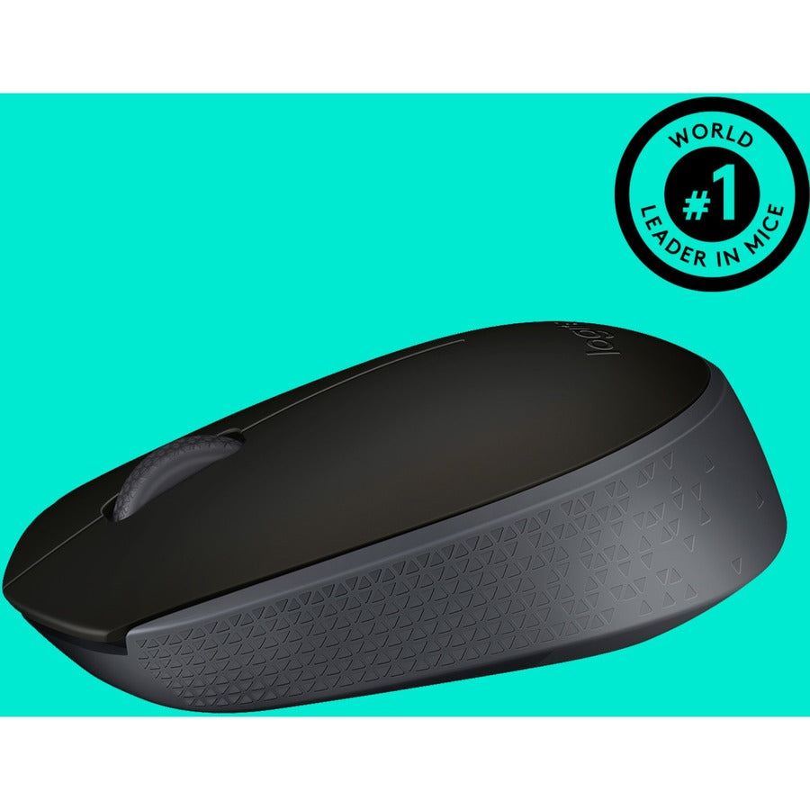 Logitech 910-004940 Wireless Mouse M170 (Black) - Optical - Radio Frequency