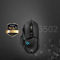 Logitech 910005469 G502 HERO High Performance Gaming Mouse - 16000 dpi - Black