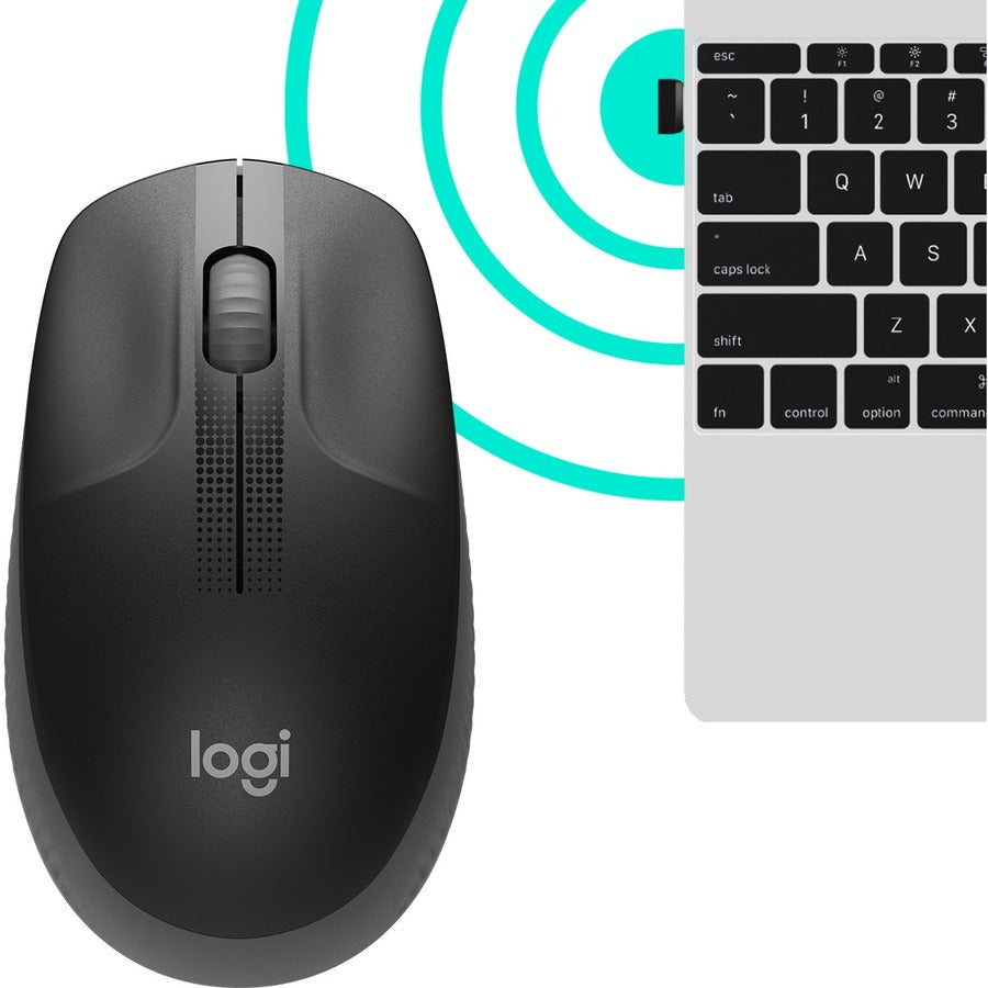 Logitech 910-005901 Wireless Mouse M190 - Full Size Ambidextrous Curve Design