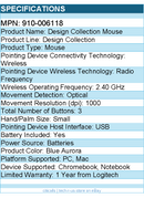 Logitech 910-006118 Design Collection Limited Edition Wireless Mouse