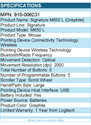 Logitech 910-006231 Signature M650 L Full Size Wireless Mouse - Optical