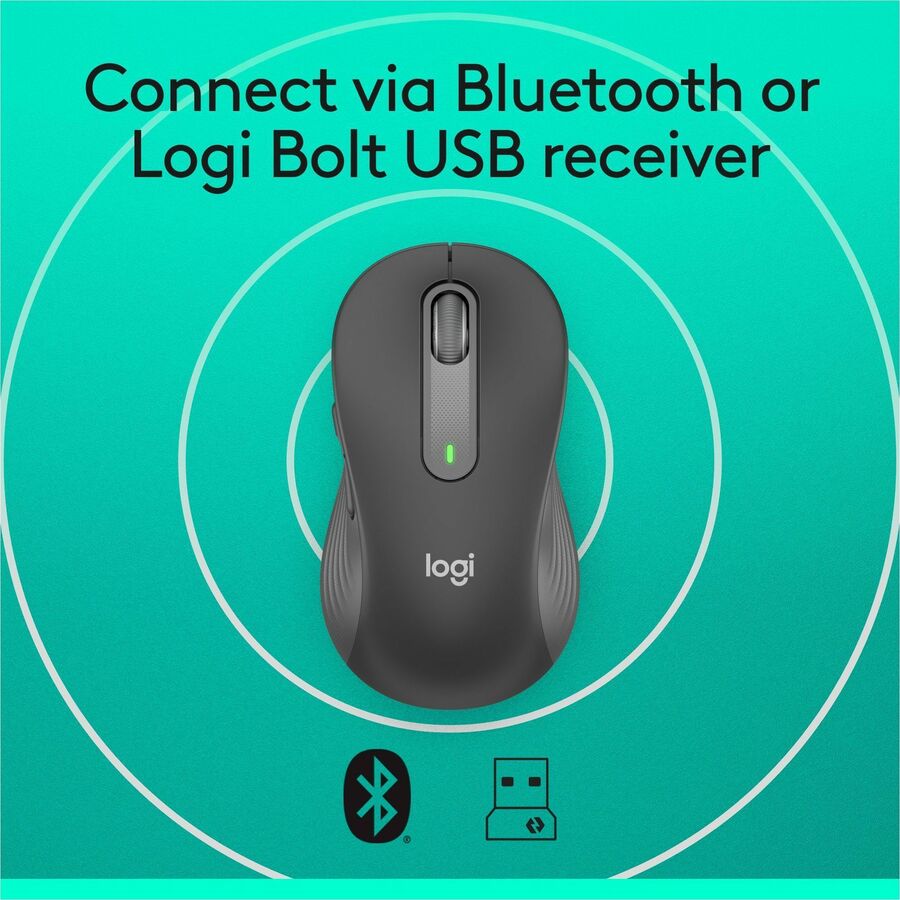Logitech 910-006231 Signature M650 L Full Size Wireless Mouse - Optical