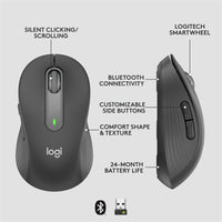 Logitech 910-006346 Signature M650 L for Business Wireless Mouse - Graphite