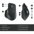 Logitech 910-006581 MX Master 3S for Business, Wireless Mouse with Quiet Clicks