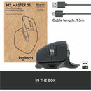 Logitech 910-006581 MX Master 3S for Business, Wireless Mouse with Quiet Clicks