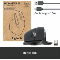 Logitech 910-006581 MX Master 3S for Business, Wireless Mouse with Quiet Clicks
