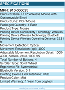 Logitech 910-006625 POP Mouse, Wireless Mouse - Bluetooth - Mist
