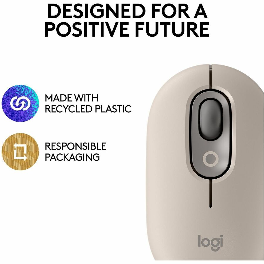 Logitech 910-006625 POP Mouse, Wireless Mouse - Bluetooth - Mist