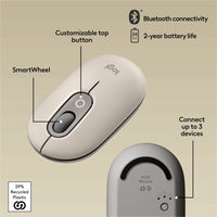 Logitech 910-006625 POP Mouse, Wireless Mouse - Bluetooth - Mist