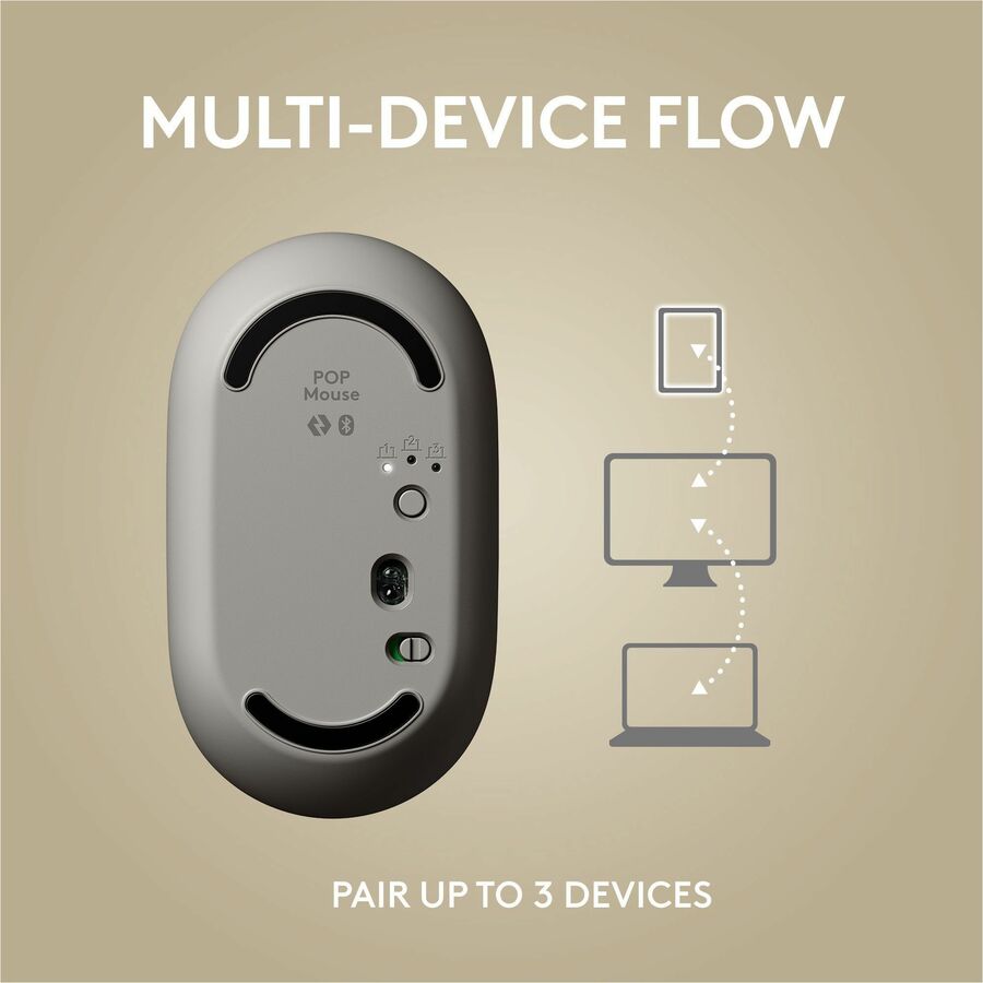 Logitech 910-006625 POP Mouse, Wireless Mouse - Bluetooth - Mist