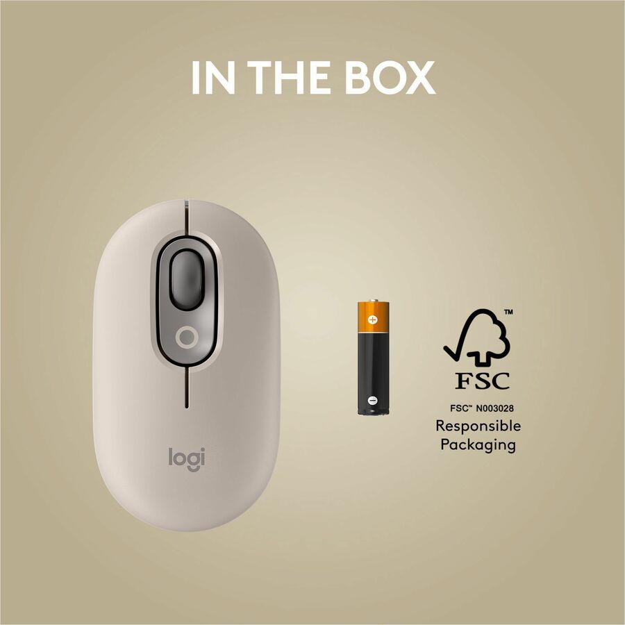 Logitech 910-006625 POP Mouse, Wireless Mouse - Bluetooth - Mist