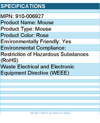 Logitech 910-006927 Mouse - Bluetooth Connectivity - Rose