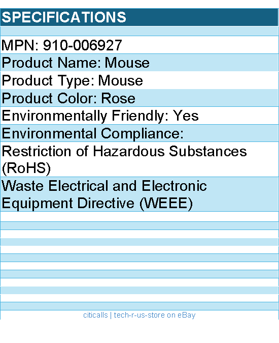 Logitech 910-006927 Mouse - Bluetooth Connectivity - Rose