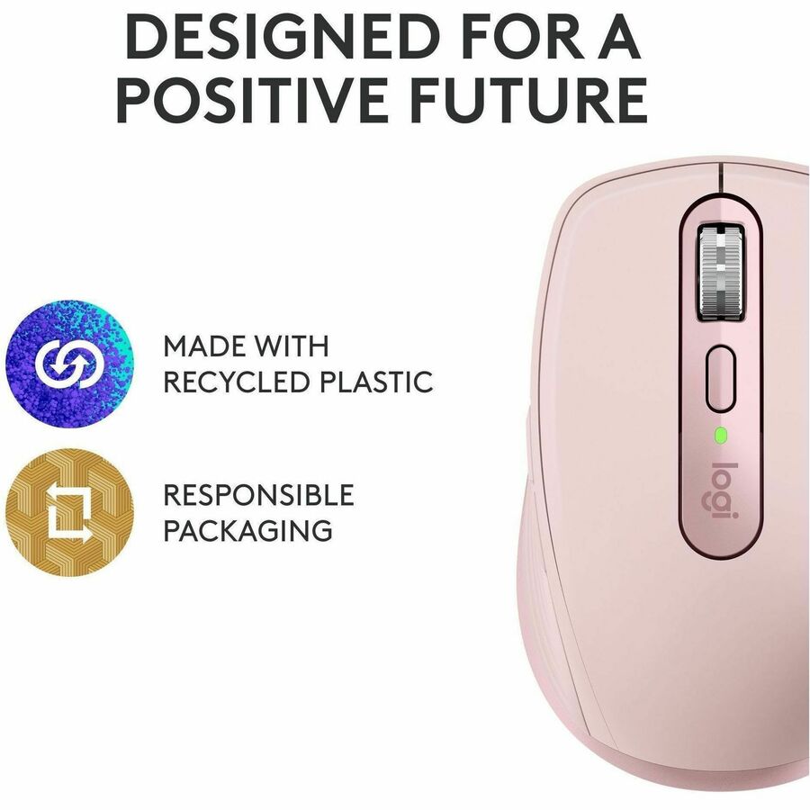 Logitech 910-006927 Mouse - Bluetooth Connectivity - Rose