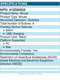 Logitech 910006928 MX Anywhere 3S Compact Wireless Mouse - 6 Button(s) - Black