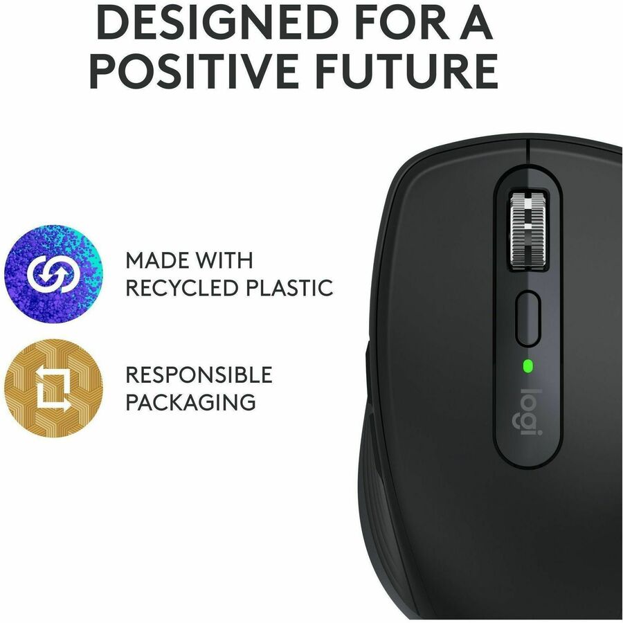 Logitech 910006928 MX Anywhere 3S Compact Wireless Mouse - 6 Button(s) - Black