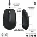 Logitech 910006928 MX Anywhere 3S Compact Wireless Mouse - 6 Button(s) - Black