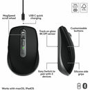 Logitech 910-006945 MX Anywhere 3S Mouse - Quiet Clicks - Space Gray