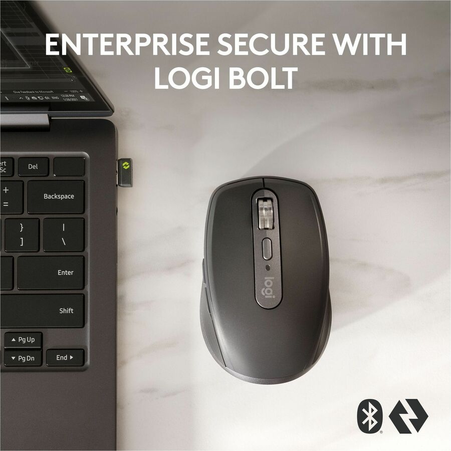 Logitech 910-006956 MX Anywhere 3S Wireless Mouse for Business - Graphite