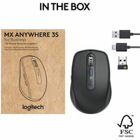 Logitech 910-006956 MX Anywhere 3S Wireless Mouse for Business - Graphite