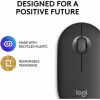 Logitech 910007024 M350s Pebble Mouse 2 (Tonal Graphite) - Wireless - Optical