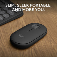 Logitech 910007024 M350s Pebble Mouse 2 (Tonal Graphite) - Wireless - Optical