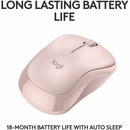 Logitech 910-007117 M240 Silent Bluetooth Mouse (Rose) - Wireless - Bluetooth