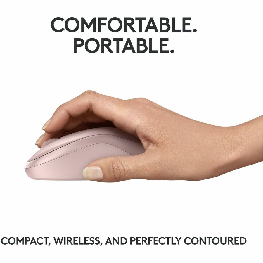 Logitech 910-007117 M240 Silent Bluetooth Mouse (Rose) - Wireless - Bluetooth