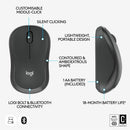 Logitech 910007181 M240 for Business Silent Wireless Mouse - Graphite