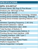 Logitech 910-007247 MX Ergo S Plus Advanced Wireless Trackball Mouse