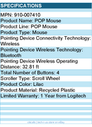 Logitech 910-007410 POP Mouse, Compact and Portable Wireless Bluetooth