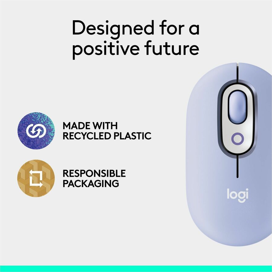 Logitech 910-007410 POP Mouse, Compact and Portable Wireless Bluetooth