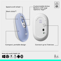 Logitech 910-007410 POP Mouse, Compact and Portable Wireless Bluetooth